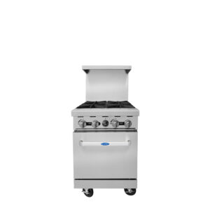 24″ Gas Range with Four (4) Open Burners